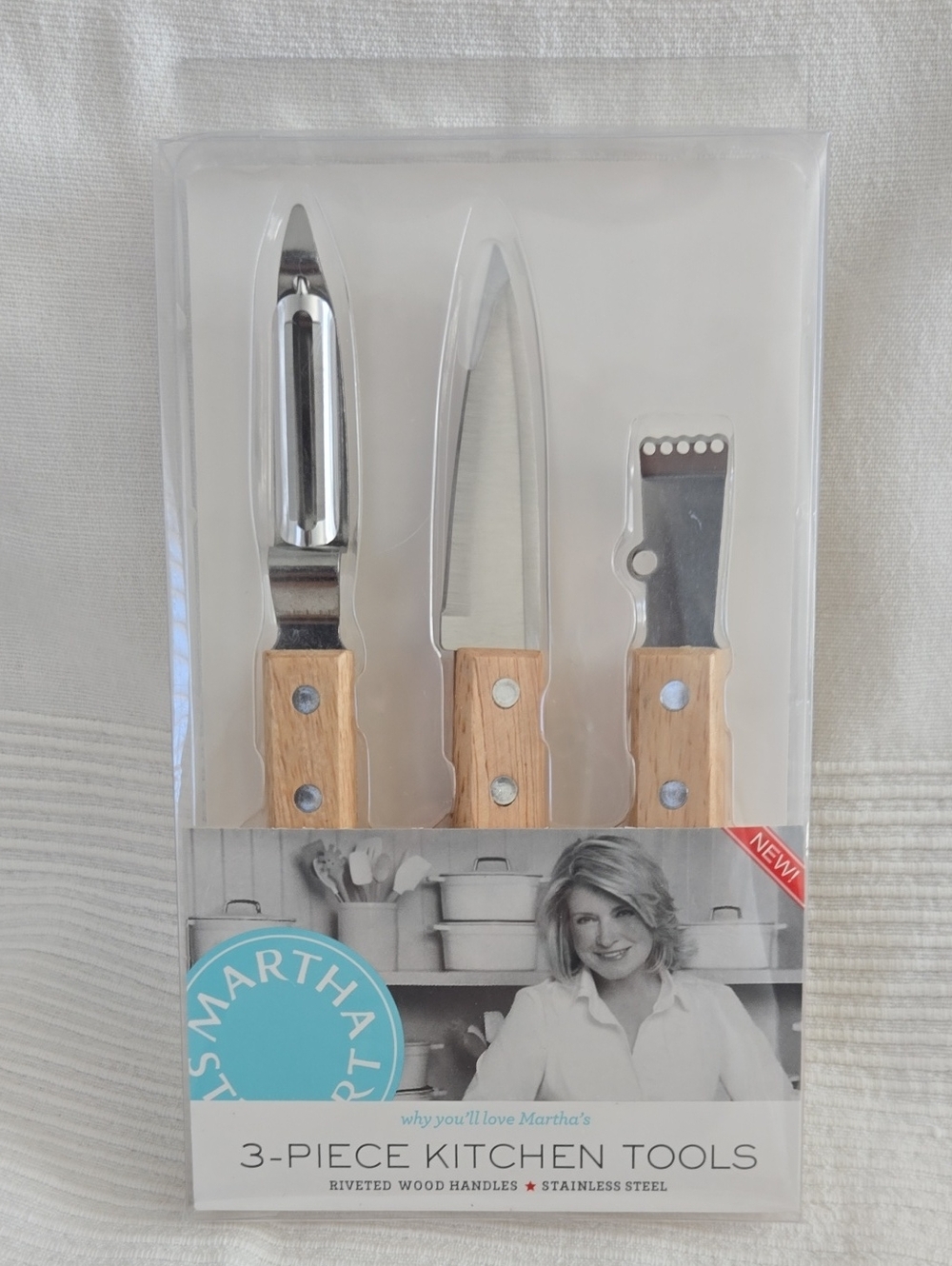 NIP Martha Stewart Collection 3-Piece Kitchen Tool Set: Parer Peeler Zester 🍋